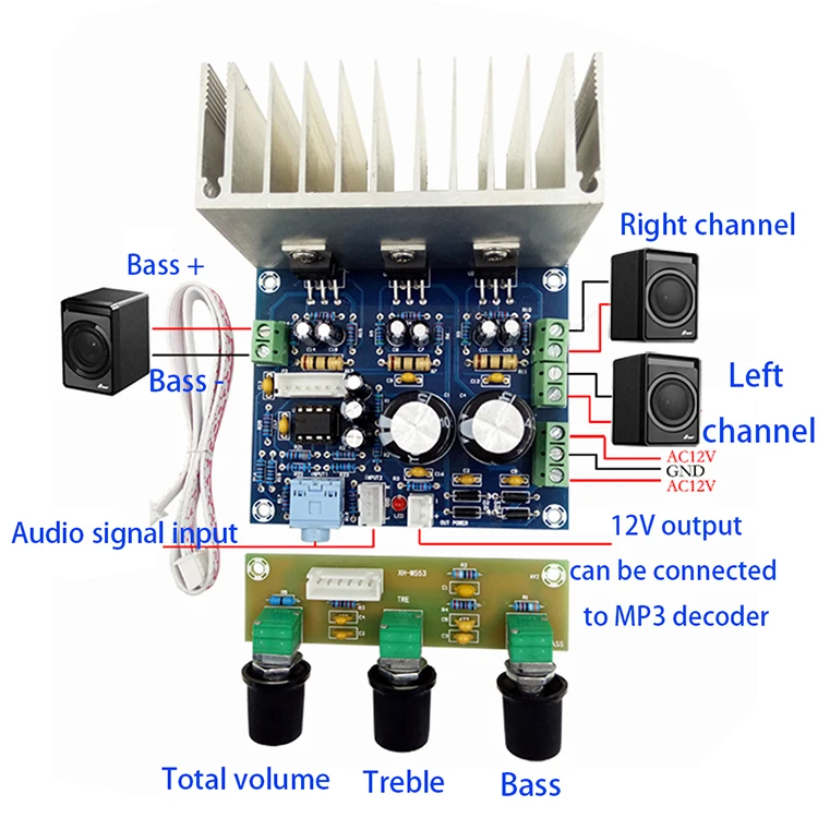 Quickbuy Lot de 10 amplificateurs Audio Hi-FI TDA2040 TDA2040 V 20 W