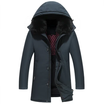 

2020 New Autumn Winter Outwear Down Jacket Men Windproof Waterproof Duck Down Parka Male X-Long Thick Warm Coat M-5XL