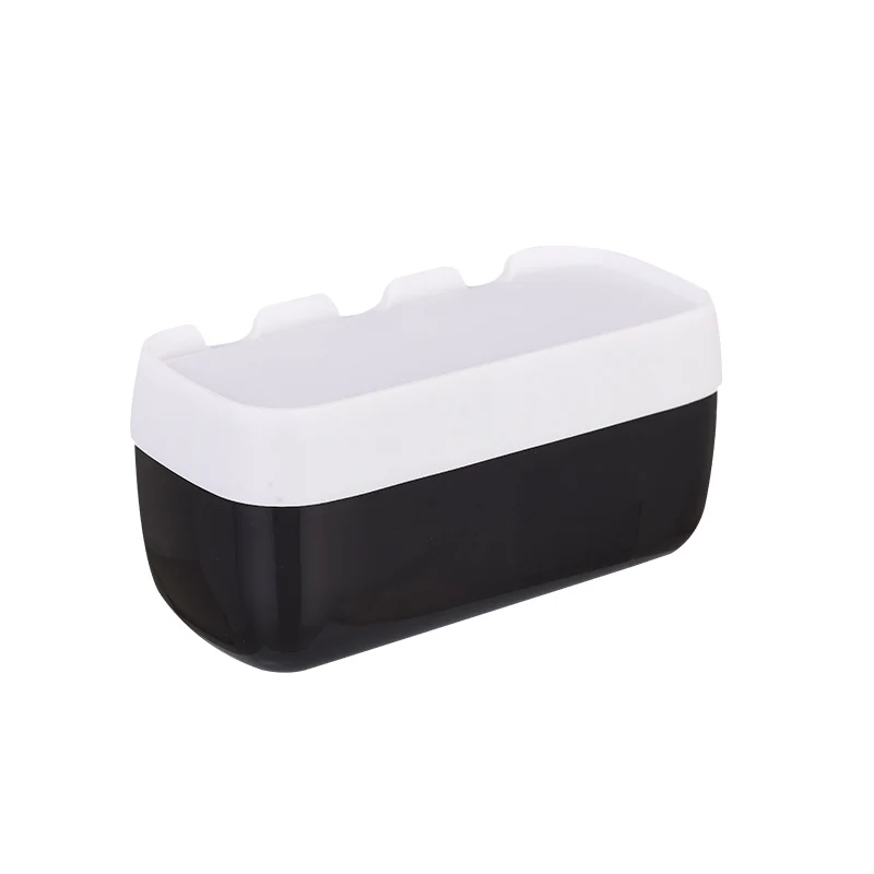 Creative Bathroom Tissue Dispenser Waterproof Toilet Paper Holder Roll Paper Storage Box Bathroom Paper Phone Holder Plastic - Цвет: Black