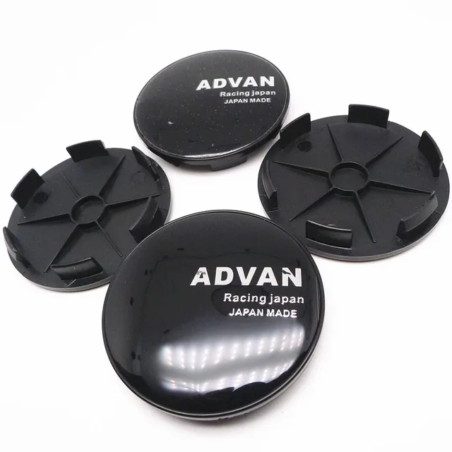 4 stücke 68mm ADVAN Radnabenabdeckungen Radkappen