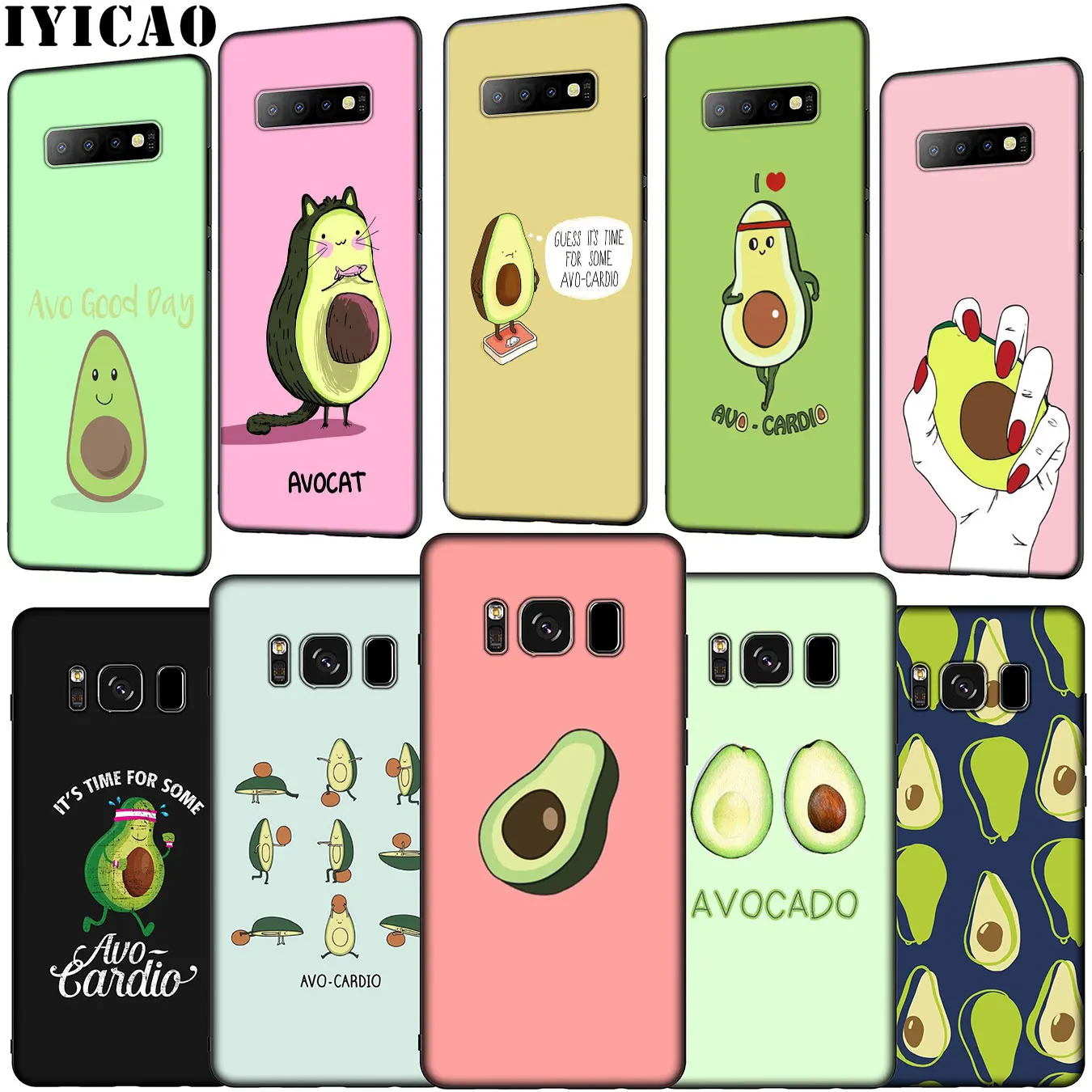 IYICAO Avo Cardio авокадо Мягкий силиконовый чехол для телефона Samsung Galaxy S20 Ultra S10 Lite S9 S8 Plus