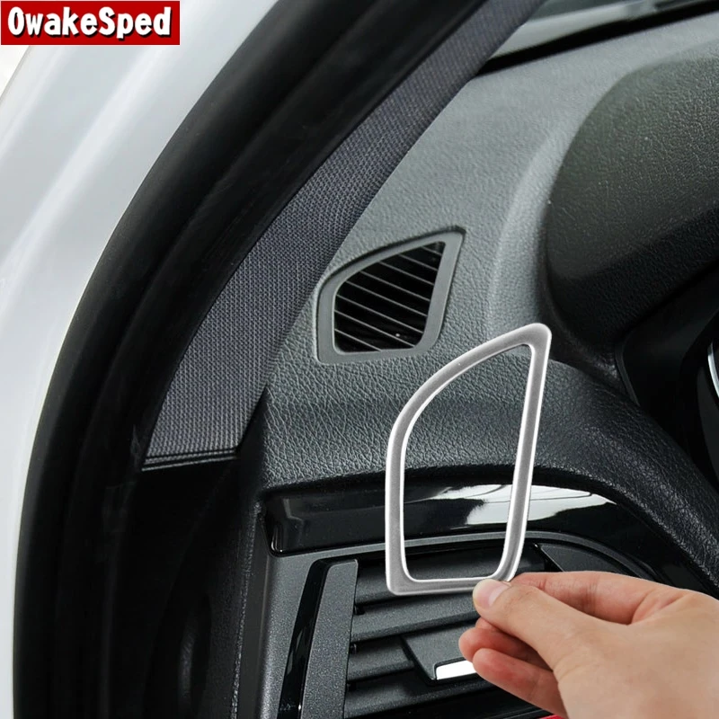

Car Dashboard AC Air Vents Frame Decorative Cover Air Outlet Trim For BMW 1 Series F20 2012-2016 LHD Interior Auto Accessories