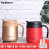 Keelorn 500ML Coffee Thermos Cup Thermocup Stainless Steel vacuum flasks Thermoses Sealed Thermo mug for Car My Water Bottle ► Photo 1/5
