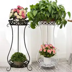 2 camadas vaso de plantas estande prateleira interior decoração prateleiras planta suporte flor para sala estar interior jardim varanda decorações