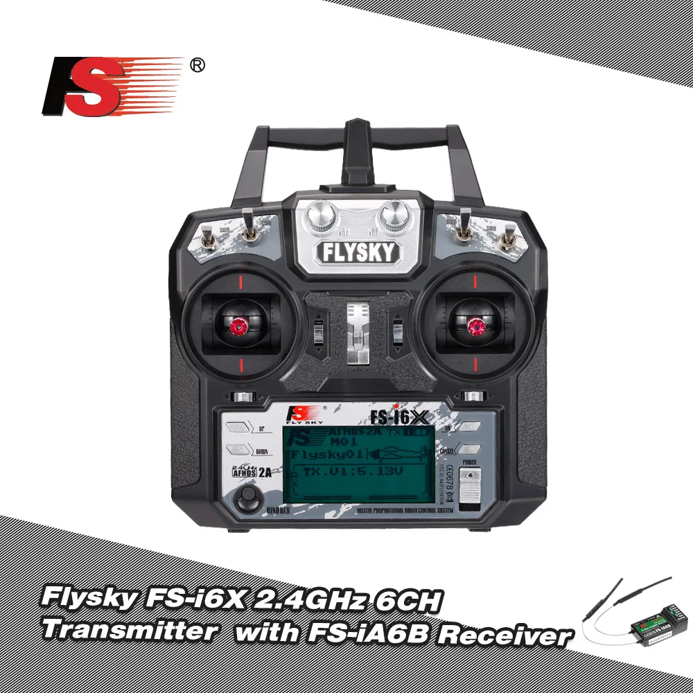 Flysky FS i6X 2 4 GHz 6CH AFHDS 2A RC передатчик с фотоприемником для радиоуправляемого дрона