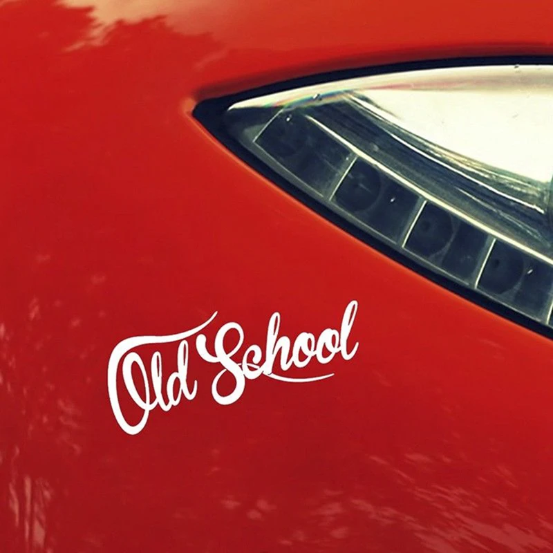 Старая школьная Автомобильная наклейка авто евро виниловые Oldstyle винтажные