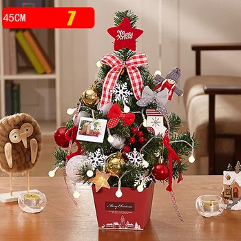 

Mini Artificial Christmas Tree with LED String Lights & Ornaments Table Centerpieces Best DIY Christmas Decorations DTT8