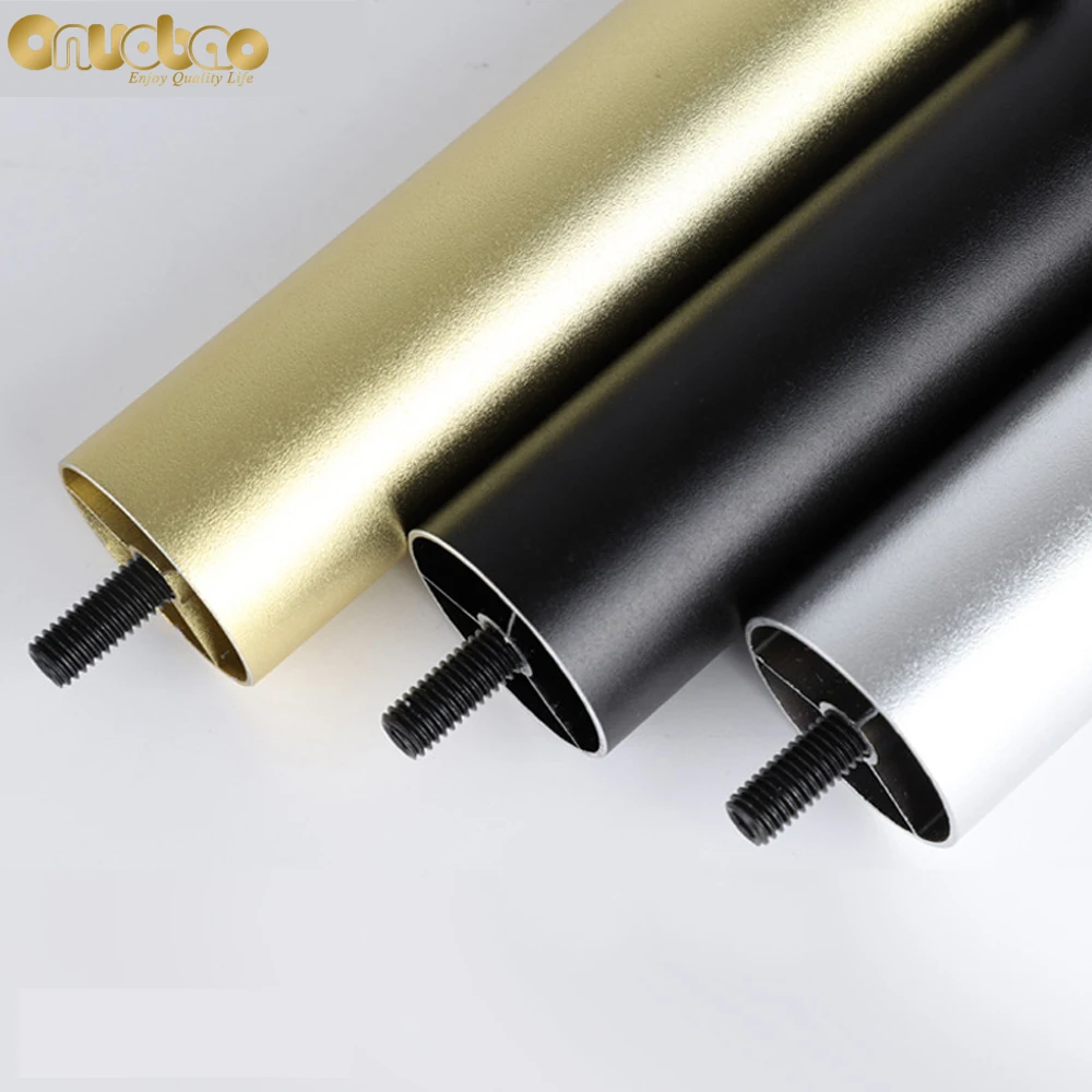 Onuobao 4PCS Furniture Leg M8 Screw Adjustable Aluminum Alloy Sofa Leg for Table Legs Raised Feet Refrigerator Washing Machine