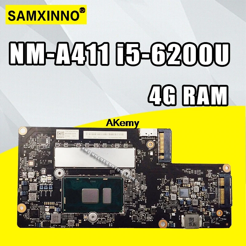 

900-13isk Laptop motherboard for Lenovo yoga900-13ISK laptop motherboard I5-6200U 4GB NM-A411 notebook 100% test mainboard