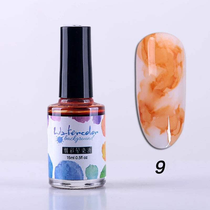 RBAN NAIL DIY акварельный лак для ногтей цветок гель Полупостоянный УФ лампа замачиваемый гель для ногтей Декор лак для нейл-арта маникюрный салон - Цвет: M35843