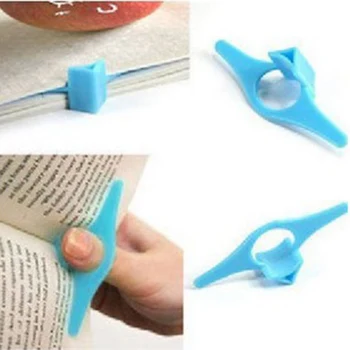 

1 Piece Convenient Multi-functional Book Holder Supports Bookmarks Finger Ring Book Markers For Books Stationery Glits