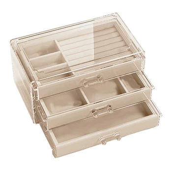 

Acrylic Jewelry Box Jewelry Storage Box Earring Ring Necklace Bracelet Storage Display Rack Jewelry Finishing