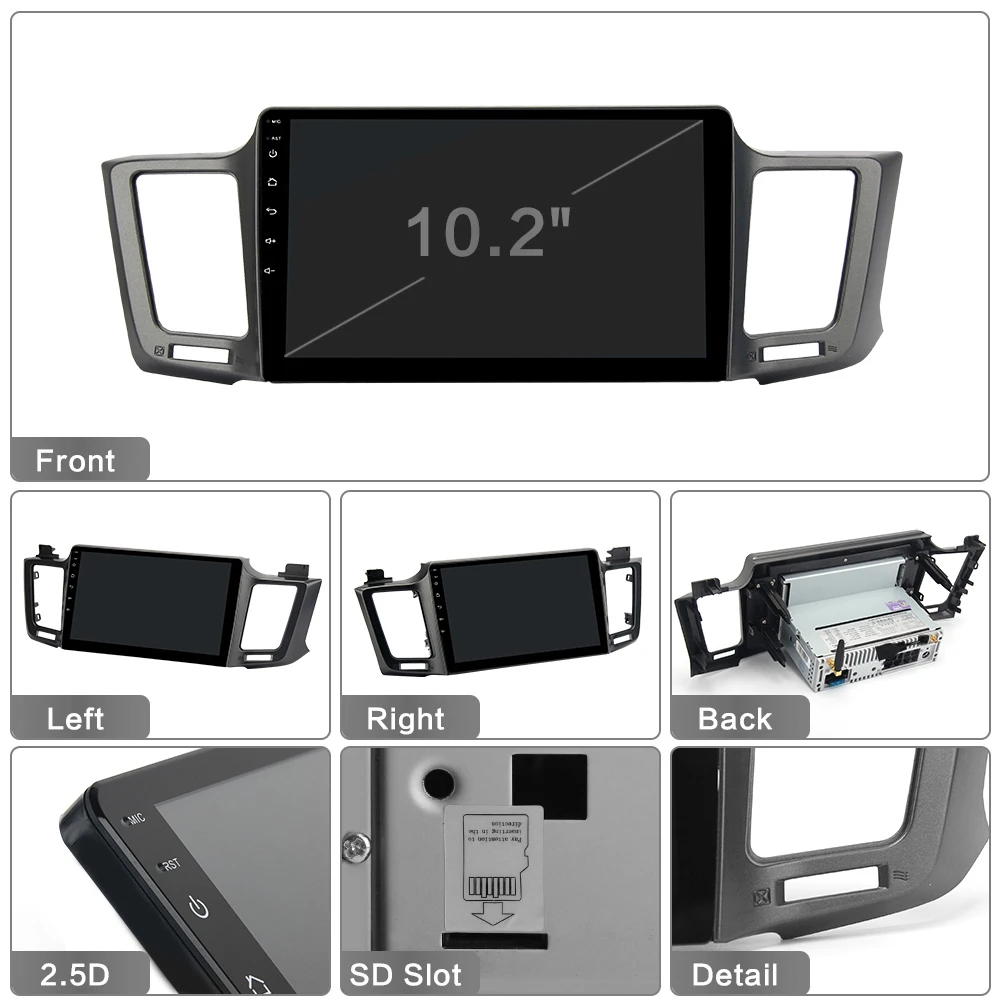 Perfect 10.2" ips Android 9.0 Car multimedia player For Toyota RAV4 2013-2017 Rav 4 Head Unit built-in GPS DSP HDMI autoradio 4Gb+64GB 6 Perfect 10.2" ips Android 9.0 Car multimedia player For Toyota RAV4 2013-2017 Rav 4 Head Unit built-in GPS DSP HDMI autoradio 4Gb+64GB 6