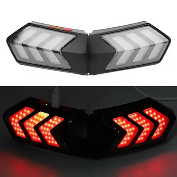 

Motorcycle Helmet Wireless LED Safety Light Motorbike Turn Signal Warning Brake Lightbar Wireless Helmet Light DC12V