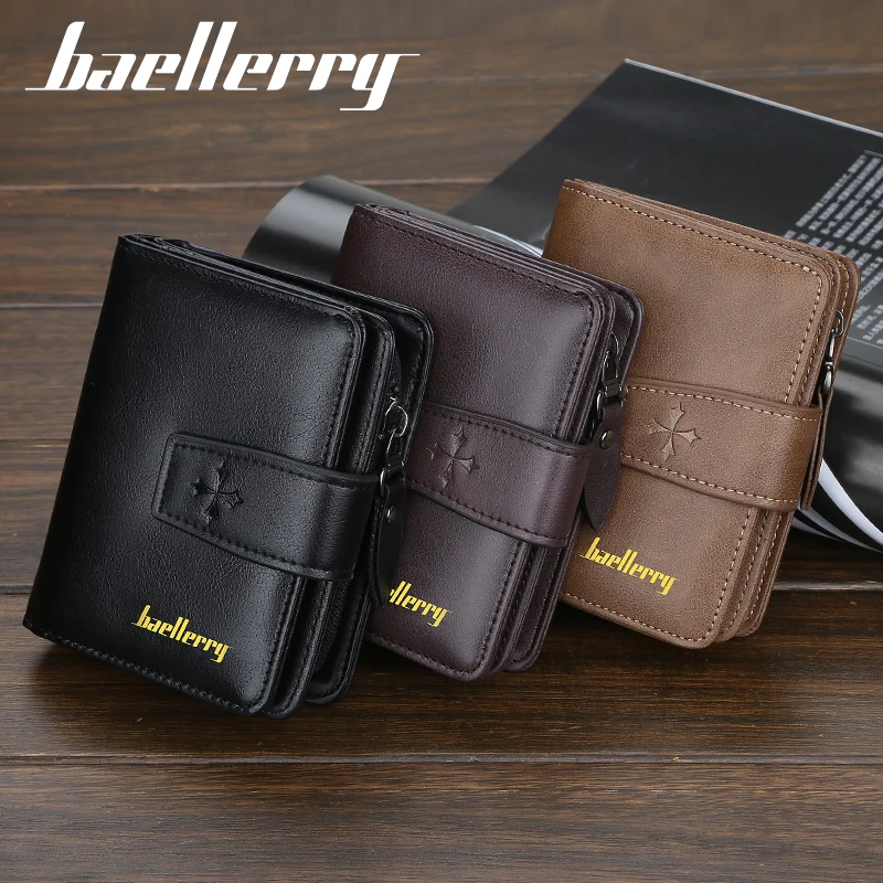 Baellerry многофункциональный бумажник мужские кожаные кошельки кошелек Короткий