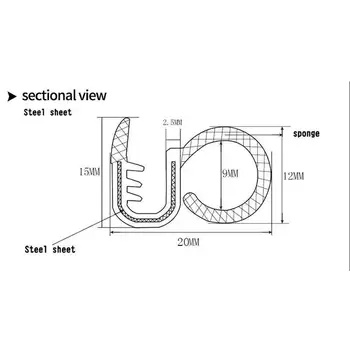 

Replaces Seal Strips Set 80cm*2 Pack B-type Kit Window Rubber Replacement