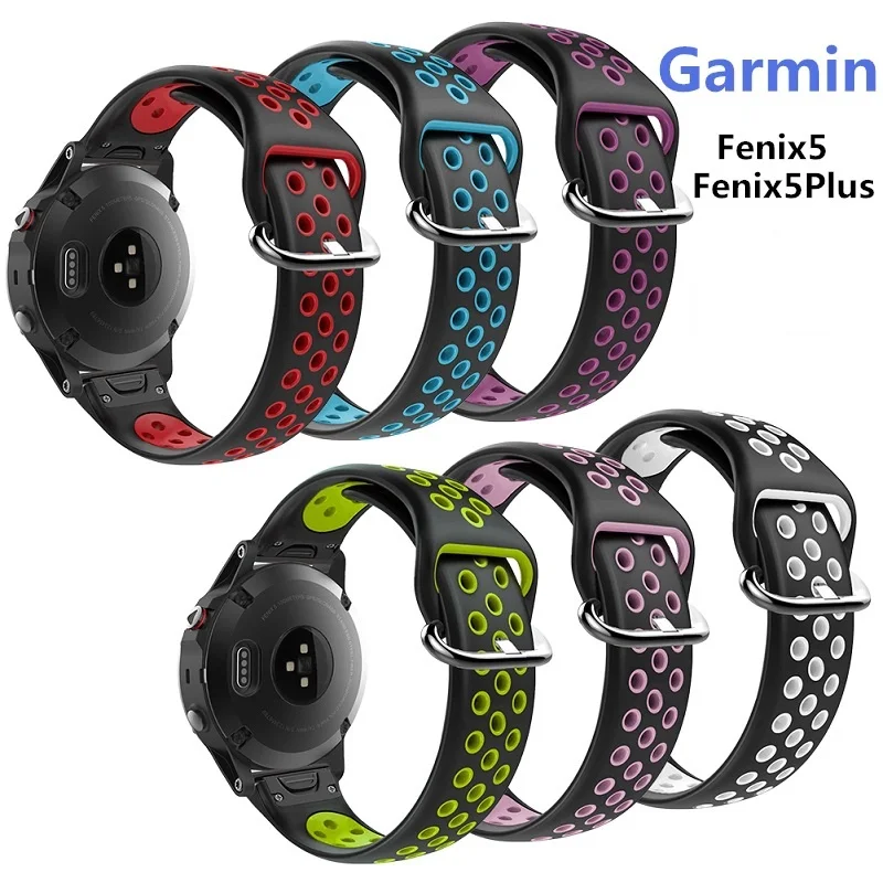 22 мм Quick Fit замена силиконовый браслет для наручных gps-часов Garmin Fenix 5/5 плюс ремешок для наручных часов браслет для наручных часов Garmin Forerunner 935/945/45/45S