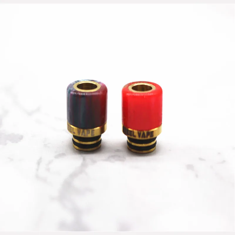 

High quality Replacement 510 Red Resin wrapping Stainless Steel mtl drip tip