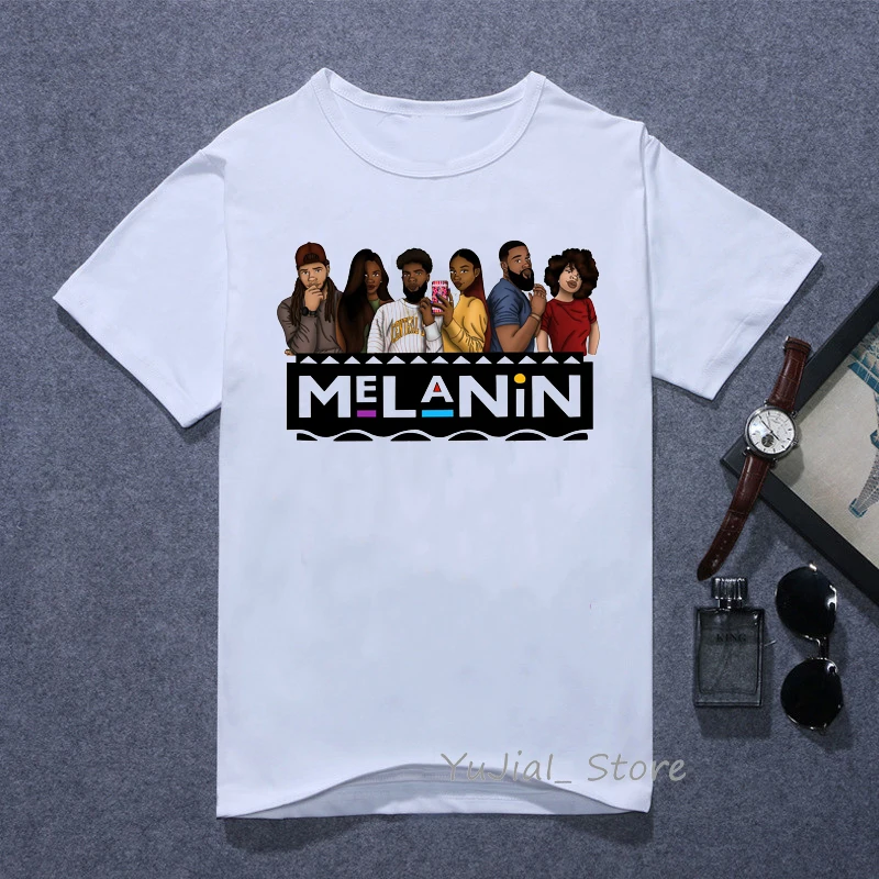 The melanin bunch забавные Графические футболки для женщин vogue Urban black girl Футболка с принтом 90s лучшая футболка друзей женская футболка
