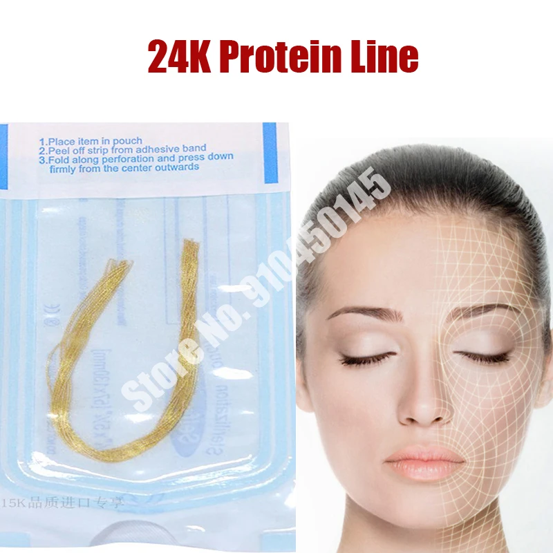 Hilo de colágeno para mascarilla Facial, herramienta para lifting de proteína, línea de péptido, tallado para antiarrugas con Radar