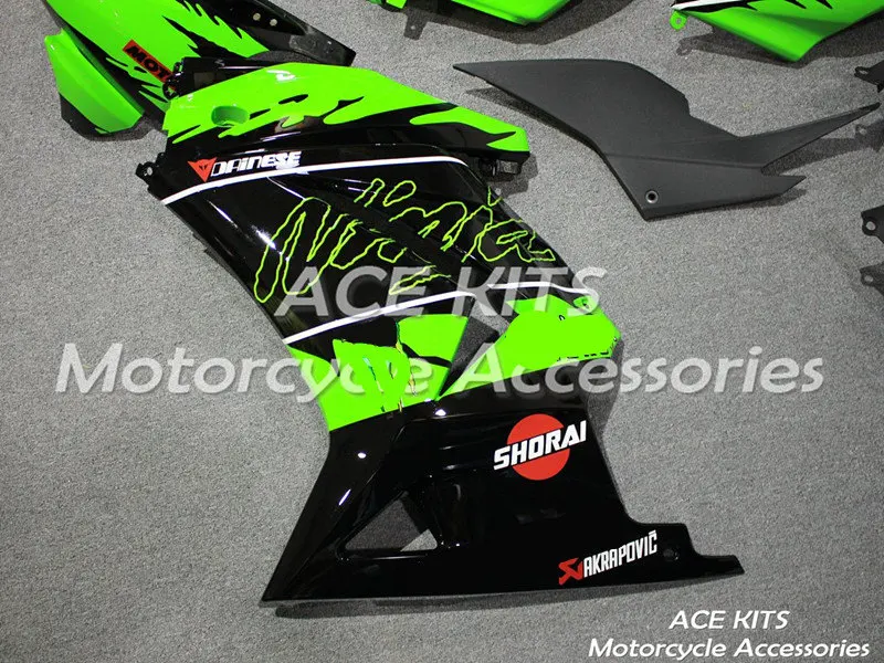 Мотоциклетный обтекатель abs Подходит для Kawasaki Ninja250 2008 2009 2010 2011 2012 корпусные детали пресс-форм ACEKITS Магазин № 0182