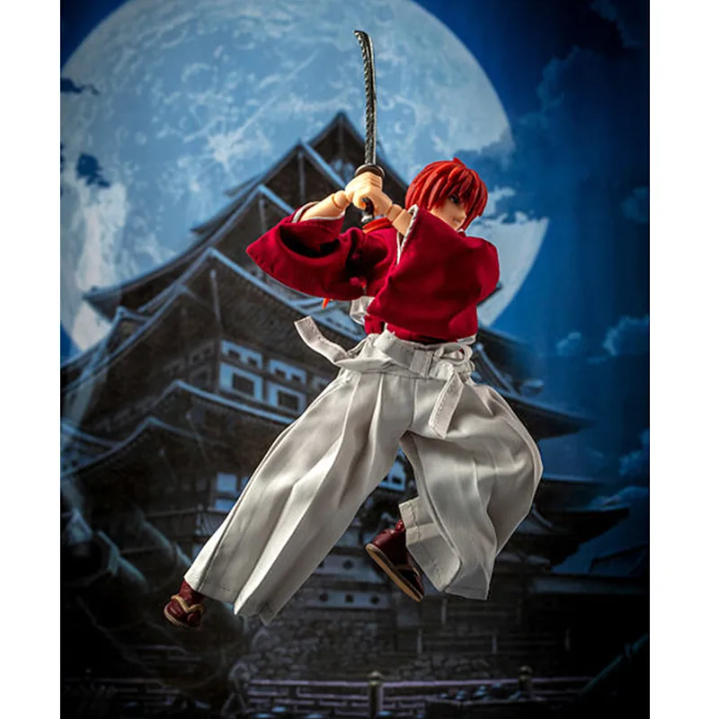 Модель фанатов в наличии DASIN аниме Rurouni Kenshin HIMURA KENSHIN ПВХ фигурка GT Модель игрушки A258