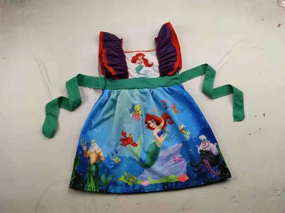 Одежда для детей; Прямая поставка; летняя детская одежда принцессы с короткими рукавами