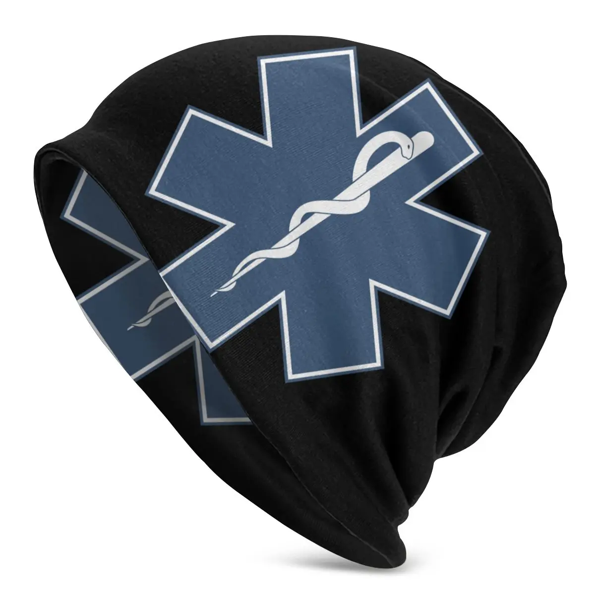 Star Of Life Beanies Pullover Cap Comfortable , Adult Men's Woman Knit Hat