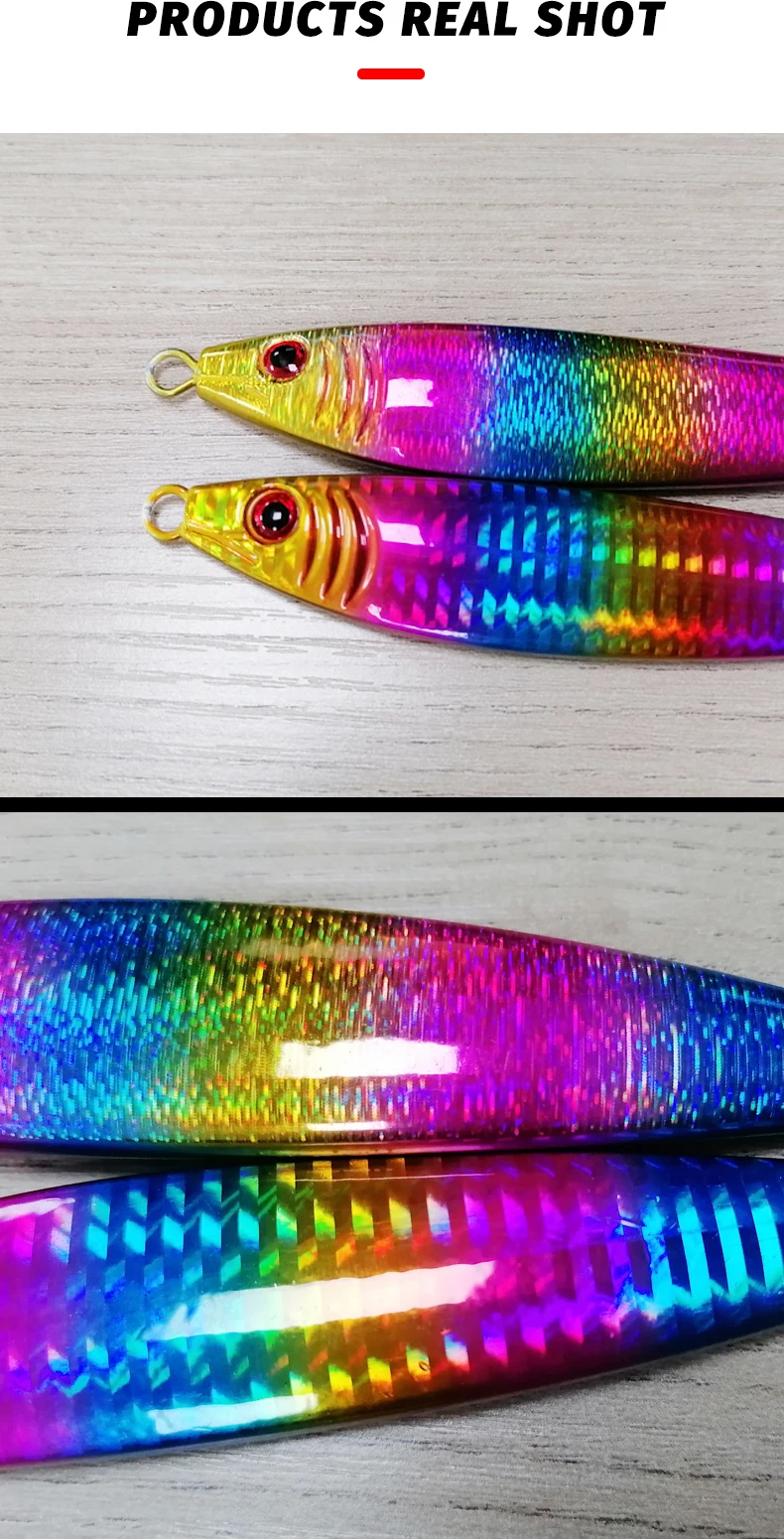 TEASER S Form 120g 150g 200g Langsam Sinking Angeln Locken Jig Shore Guss Löffel Sinking Langsam Fallen locken Harten Köder Angeln Tackle – Detail 7