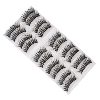 

10-Pairs 3D Mink Fur False Eyelashes Natural Cross Densely Realistic Eyelash Extension Makeup Tools