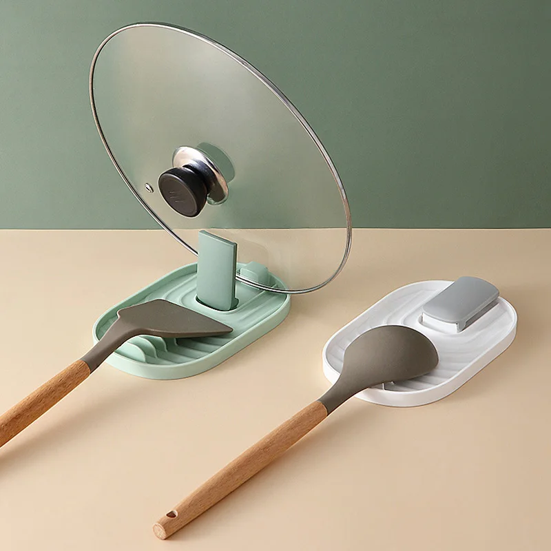Kitchen Spatula Lid Rack Kitchen Utensil Shelf Spatula Holder Cooking