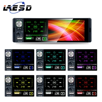 

LAESD 1Din Car Radio 4.1'' LCD Autoradio Support rear microphone input and Subwoofer signal out put BT FM AM Radio Rear View TF