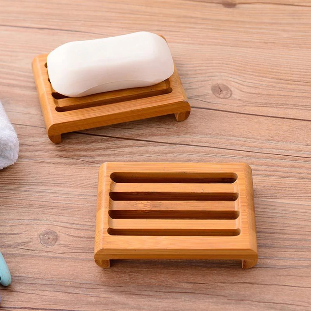 Натуральный Бамбуковый деревянный японский стиль мыло поднос для посуды держатель для хранения мыльница тарелка коробка контейнер для ванной мыльница для хранения