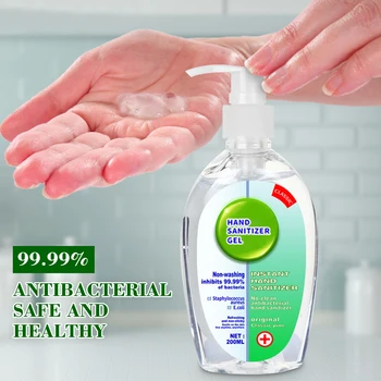 200ml Disposable Hand Sanitizer Gel Quick-dry Germicidal Portable Cleaning Wipe Out Bacteria Gel Hand Antiseptic Soap No Washing