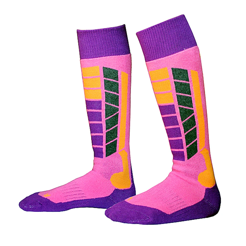 1 Pair Outdoor Thermal High Performance Ski Snowboard Hiking Walking Long Ski Socks Winter Thermal Socks