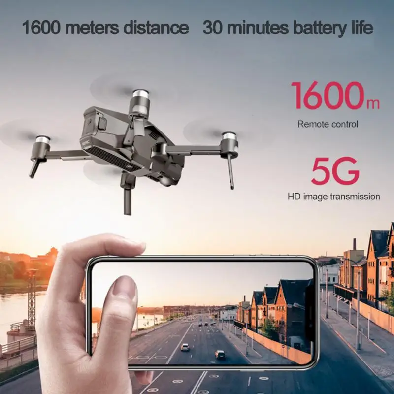 

5G WiFi Professional FPV Toys Gift Portable Drone Wide Angle Optical Flow RC Quadcopter With Camera Rechargeable Kid HD GPS