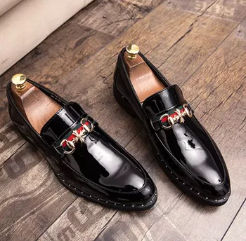 

Men PU Leather Fashion Shoes Low Heel Fringe Shoes Dress Shoes Brogue Shoes Spring Ankle Boots Vintage Classic Male Casual F509