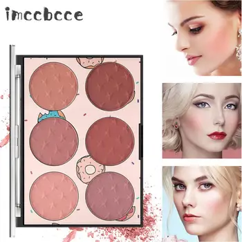 

6 Color Face Blush Palette Easy To Wear Makeup Natural Powder Rouge Women Makeup Face Contour Repairing Blusher Powder Cosmetics