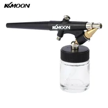 KKmoon-kit de compresor de aerógrafo de 0,8mm, pistola de pulverización de pintura con aerógrafo de una sola acción, alimentación de sifón, maquillaje corporal, tatuaje, manicura de coche