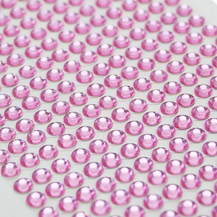9pcs pink 9 комплектов 504 шт./компл. 6 мм самоклеющиеся стразы наклейки Аппликация Скрапбукинг Декор Сделай Сам наклейки мобильный чехол для телефона автомобиля стены Sticke - Цвет: 9pcs pink
