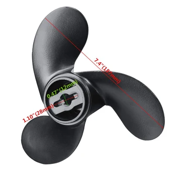 

1pc Propeller Parts Aluminum Alloy 7.4x5.7 Marine 2.2-3.3HP 309-64107-0