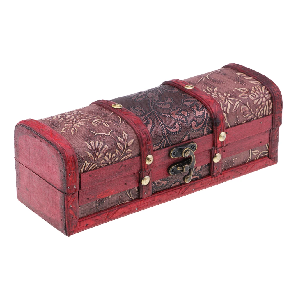 

Chinese Vintage Style Wooden Jewelry Box Hairpin Storage Display Case Boxes