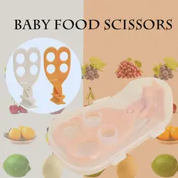 Детские пищевые добавки детские ножницы для резки пищевых продуктов фрукты овощи корма посуда более функциональная прозрачная коробка