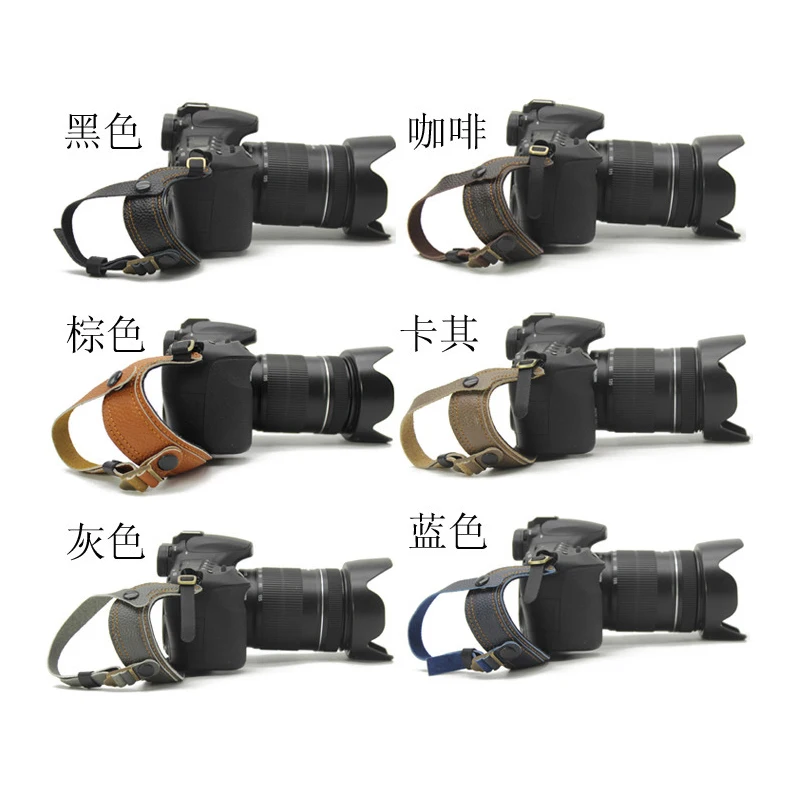 Натуральная кожа камера Micro Fiber Кожаный ремешок на запястье DSLR ручной ремень держатель ремни для Canon sony Nikon Pentax Leica Panasonic