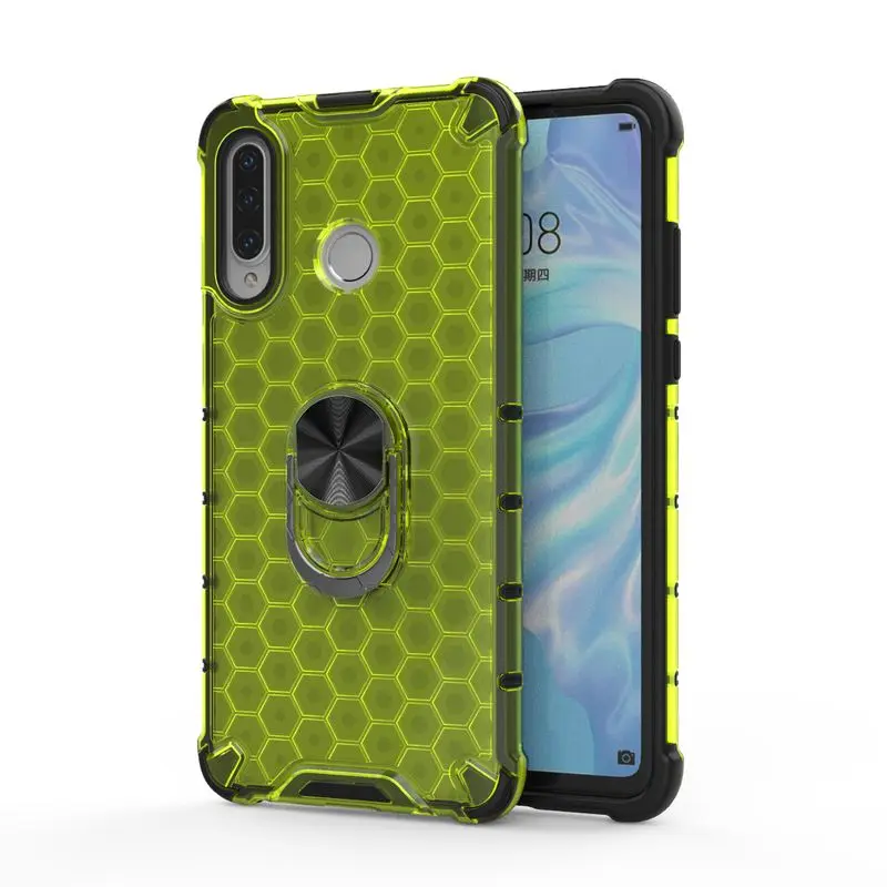 

HuaWei Honor 20S Case fashion frame Airbag Honeycomb soft Silicone protection Anti-fall Back Cover For Honor 20S Phone Case