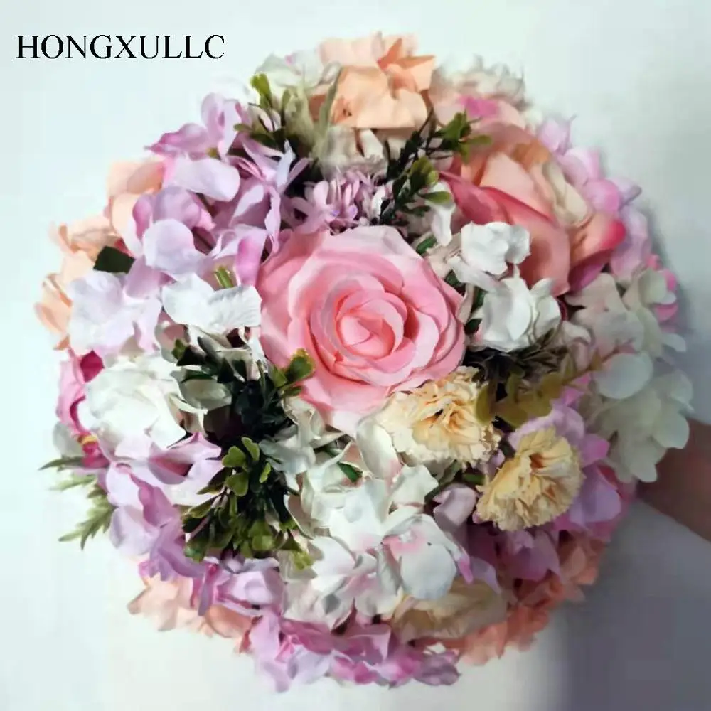 

Artificial Flower Ball Rose hydrangea iron flower stand simulation rose wreath silk flowers wedding decorative background wall