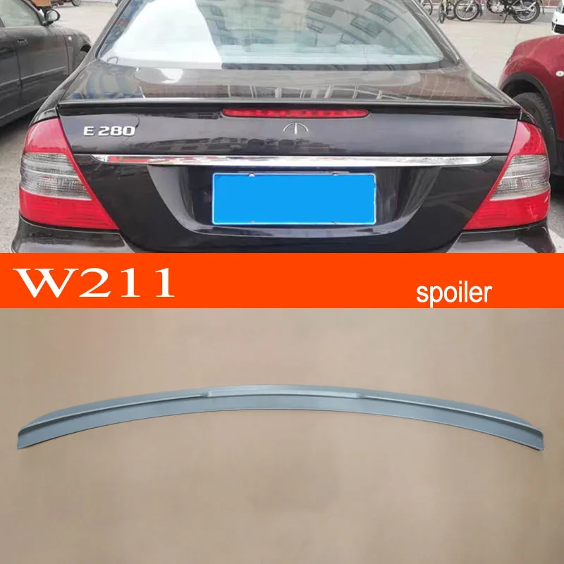 W211 ABS Plastic Rear Trunk Wing Lip Spoiler for Mercedes-Benz E-class W211 2003-2009