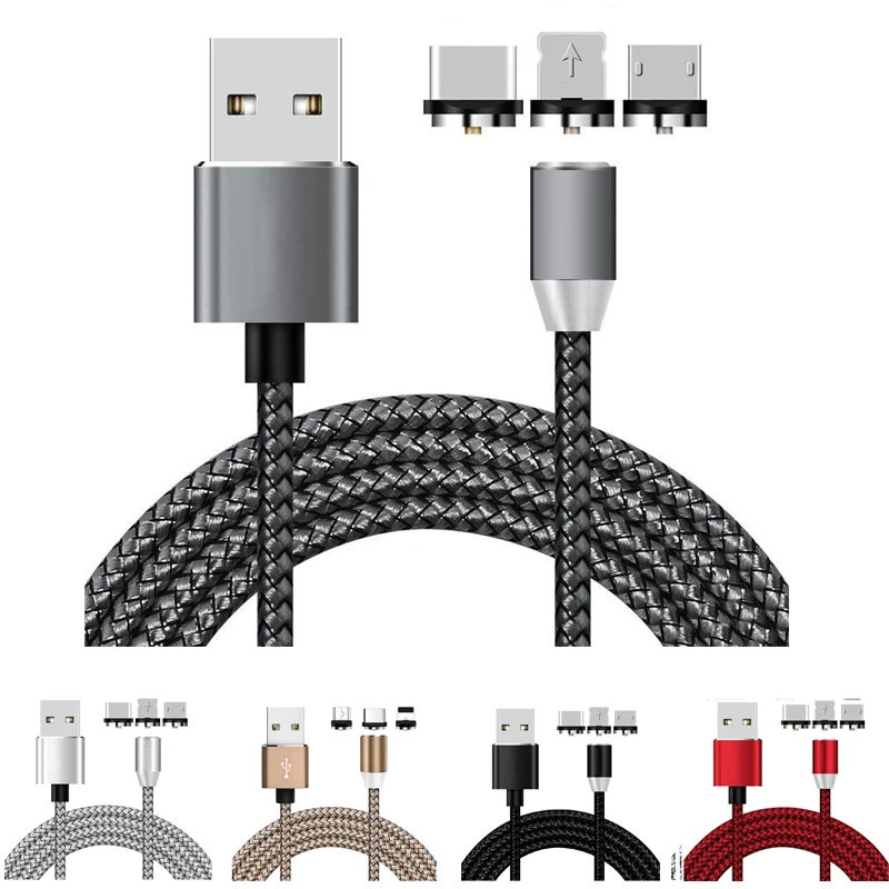 Магнитный кабель USB Type C Micro Для Huawei P smart plus 2019 нейлоновые магнитные кабели для