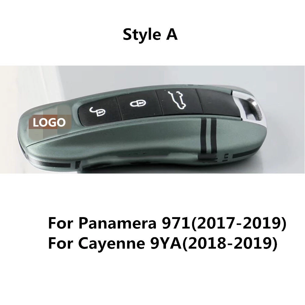 Чехол для автомобильного ключа, Накладка для Porsche Macan Cayenne Palamera 911 9YA 971, авто пульт дистанционного управления, умный брелок, защитный чехол - Color Name: Style A