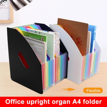 

13 Pockets Accordion File Organizer Expanding File Folder Expandable Plastic Accordion Document Paper Organizer Bag GDea